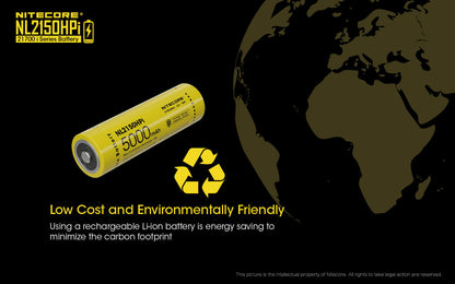 Nitecore High Drain 21700 i Series Battery - NL2150HPi