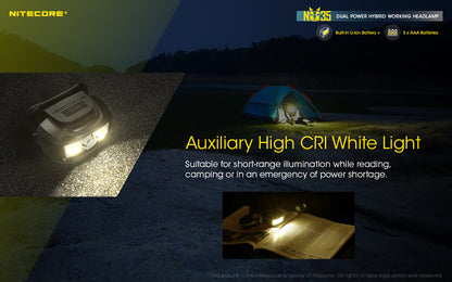 Nitecore Dual Power Hybrid Working Headlamp - NU35
