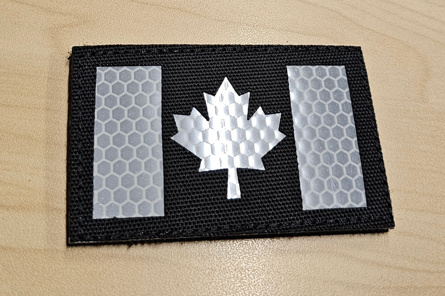 Matrix Reflective Canada Flag Patch w/Nylon Bordering