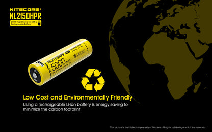 Nitecore High Drain USB-C Rechargeable Battery - NL2150HPR