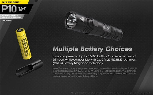 Nitecore P10 V2 Tactical LED Light