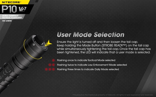 Nitecore P10 V2 Tactical LED Light