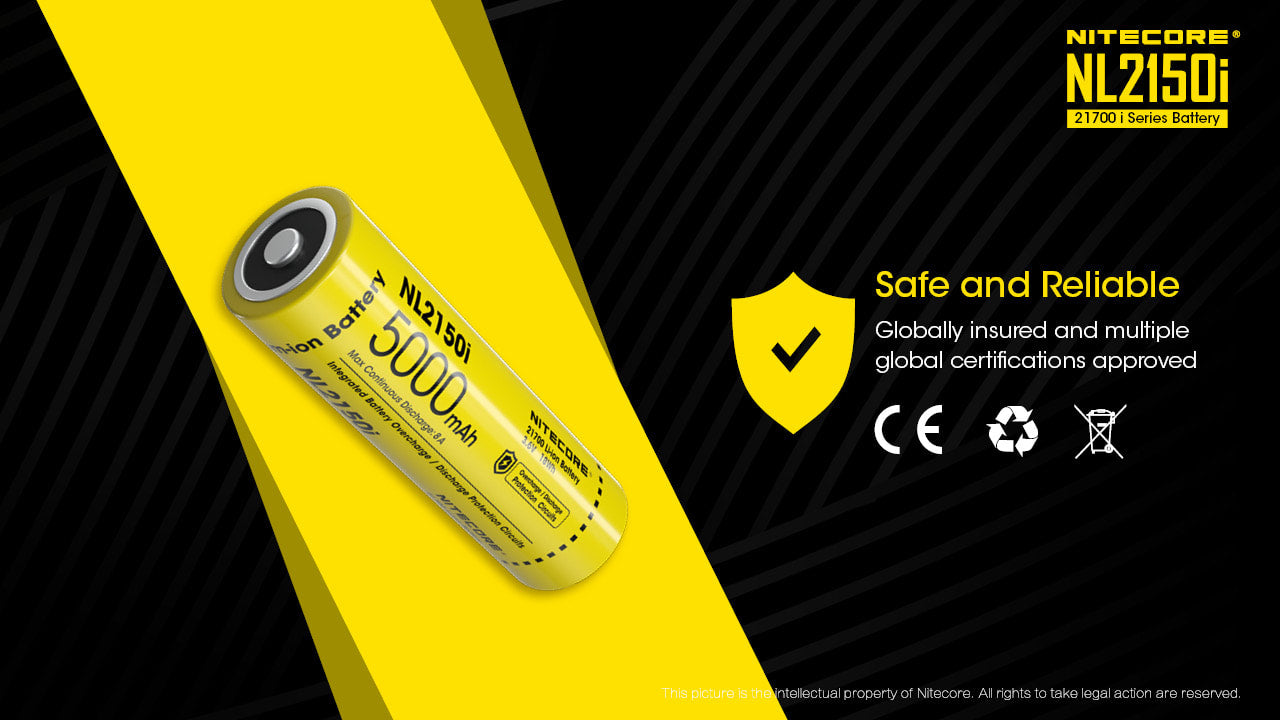 Nitecore 21700 i Series Li-Ion Battery - NL2150i