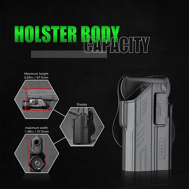 Cytac Light Bearing Holster for Glock 17