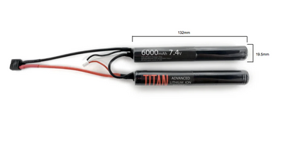 Titan 6000mAh 7.4v Nunchuck T-Plug (Deans)