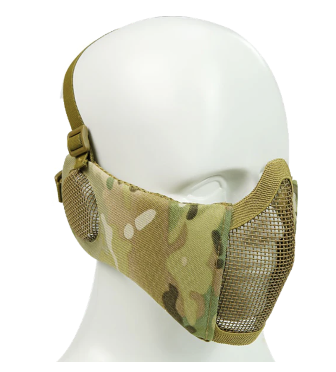 Bravo V4 Strike Metal Mesh Face Mask with Ear Protection