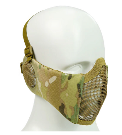 Bravo V4 Strike Metal Mesh Face Mask with Ear Protection
