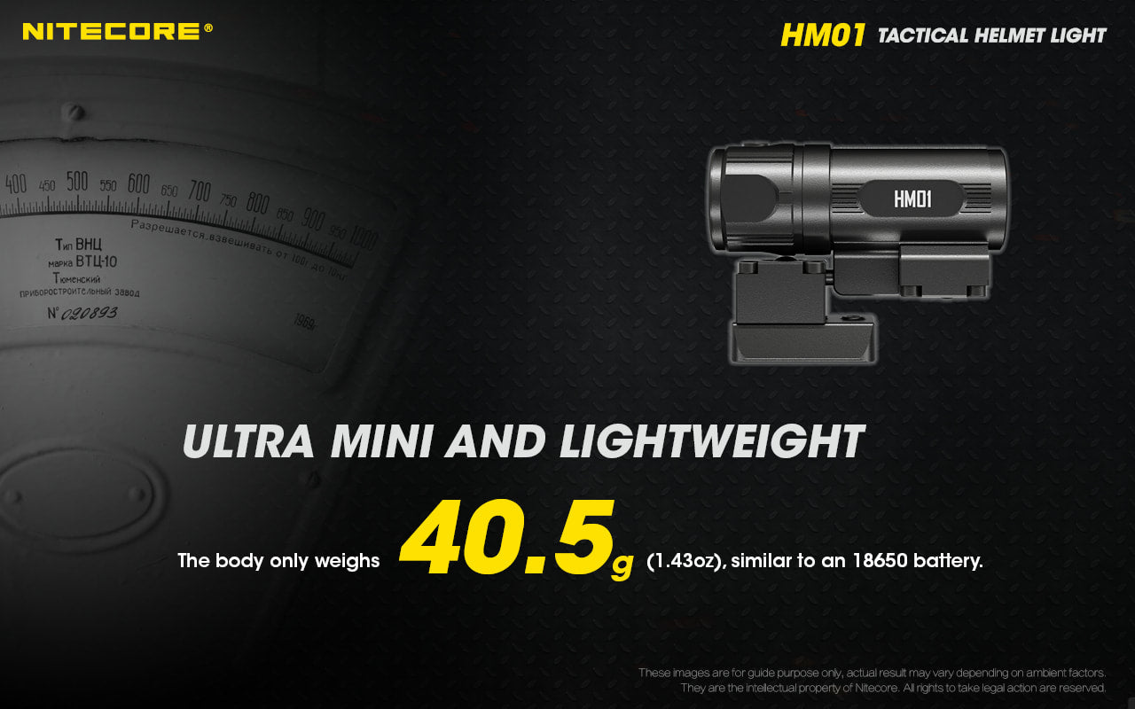 Nitecore Tactical Helmet Light - HM01