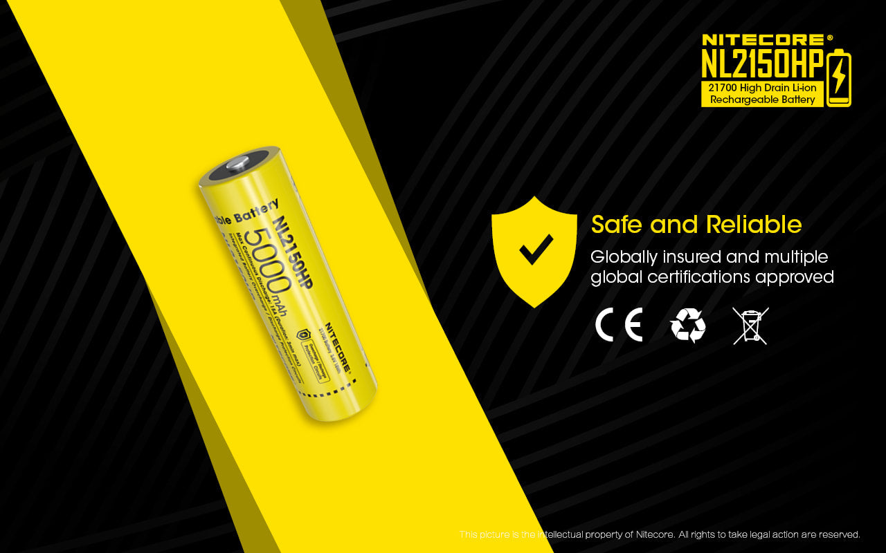 Nitecore 5000mAh Rechargeable Battery - NL2150HP