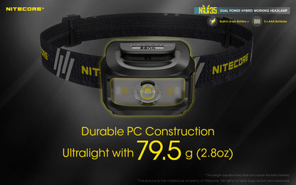 Nitecore Dual Power Hybrid Working Headlamp - NU35
