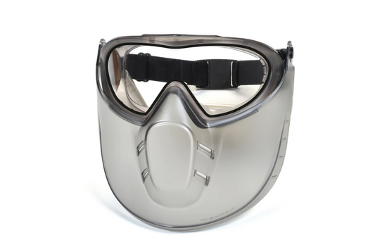 Pyramex Capstone Shield Safety Goggles and Face Shield