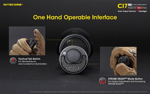 Nitecore Dual Output Tactical IR Flashlight - CI7