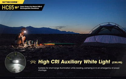 Nitecore USB-C Rechargeable Headlamp - HC65 V2