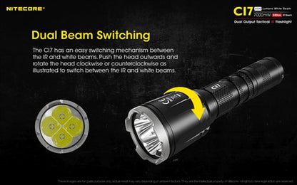 Nitecore Dual Output Tactical IR Flashlight - CI7
