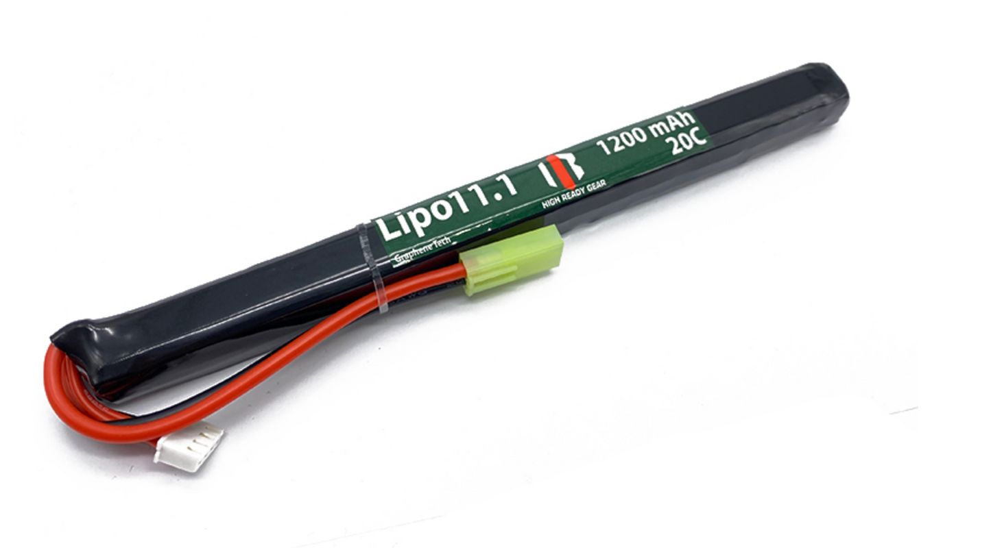 HRG - AK Type - 11.1V LiPo 20C - 1200 mAh Tamiya Battery