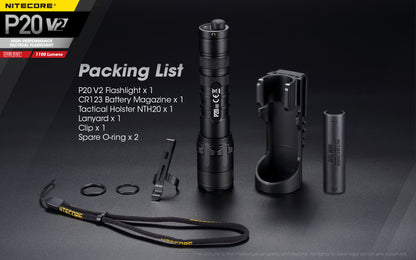 Nitecore P20 V2 Tactical LED Light
