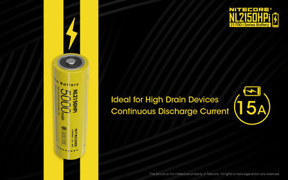 Nitecore High Drain 21700 i Series Battery - NL2150HPi