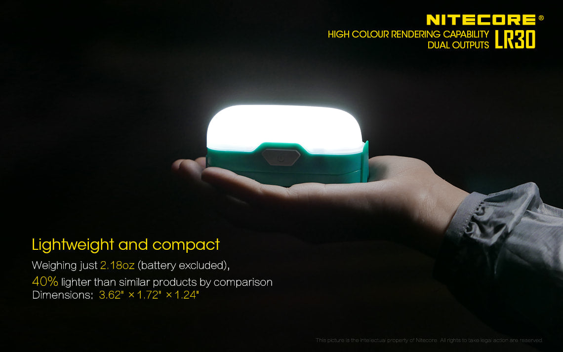 Nitecore Camping Lantern - LR30 Green