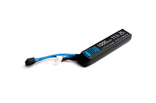 Titan 1000mAh 11.1v LiPo Stick T-Plug (Deans)