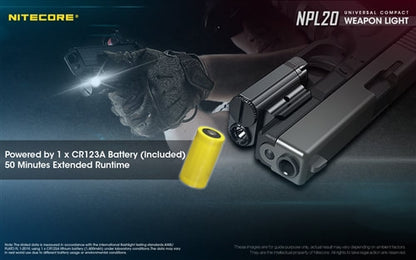 Nitecore Universal Compact Weapon Light - NPL20