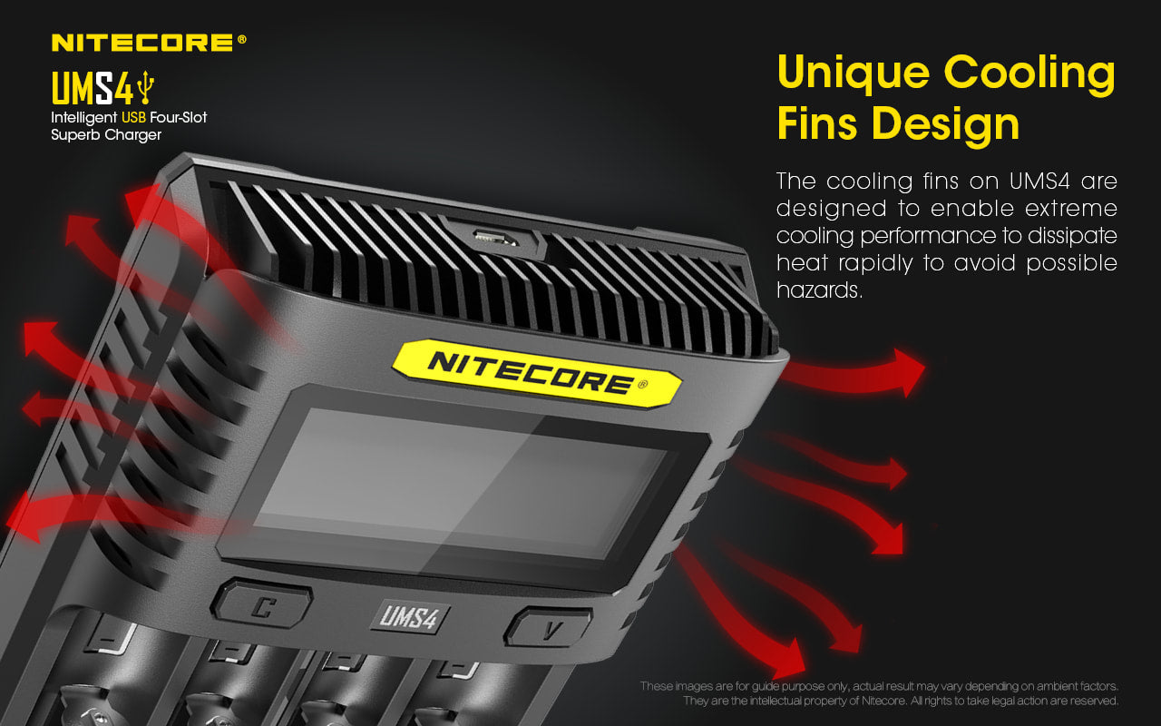 Nitecore USB 4-Slot Superb Charger - UMS4