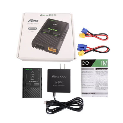 Gens Ace IMARS Mini Battery Charger w/USB-C Power Supply Adapter
