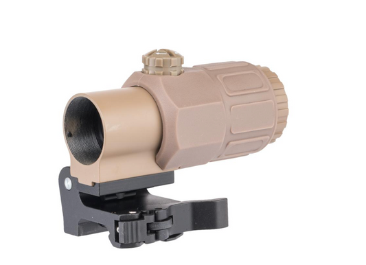 Element WY Series 3x Magnifier w/Flip to Side Mount - Tan