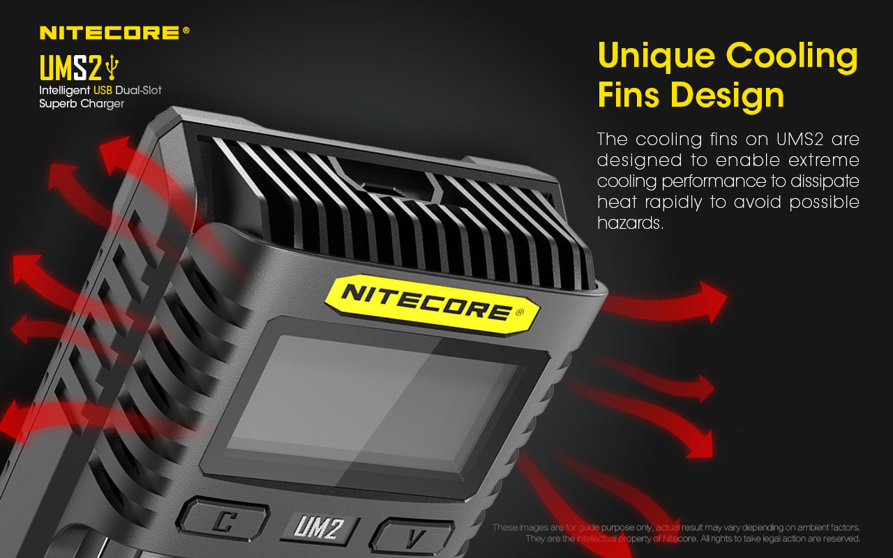 Nitecore Dual-Slot Superb Charger - UMS2