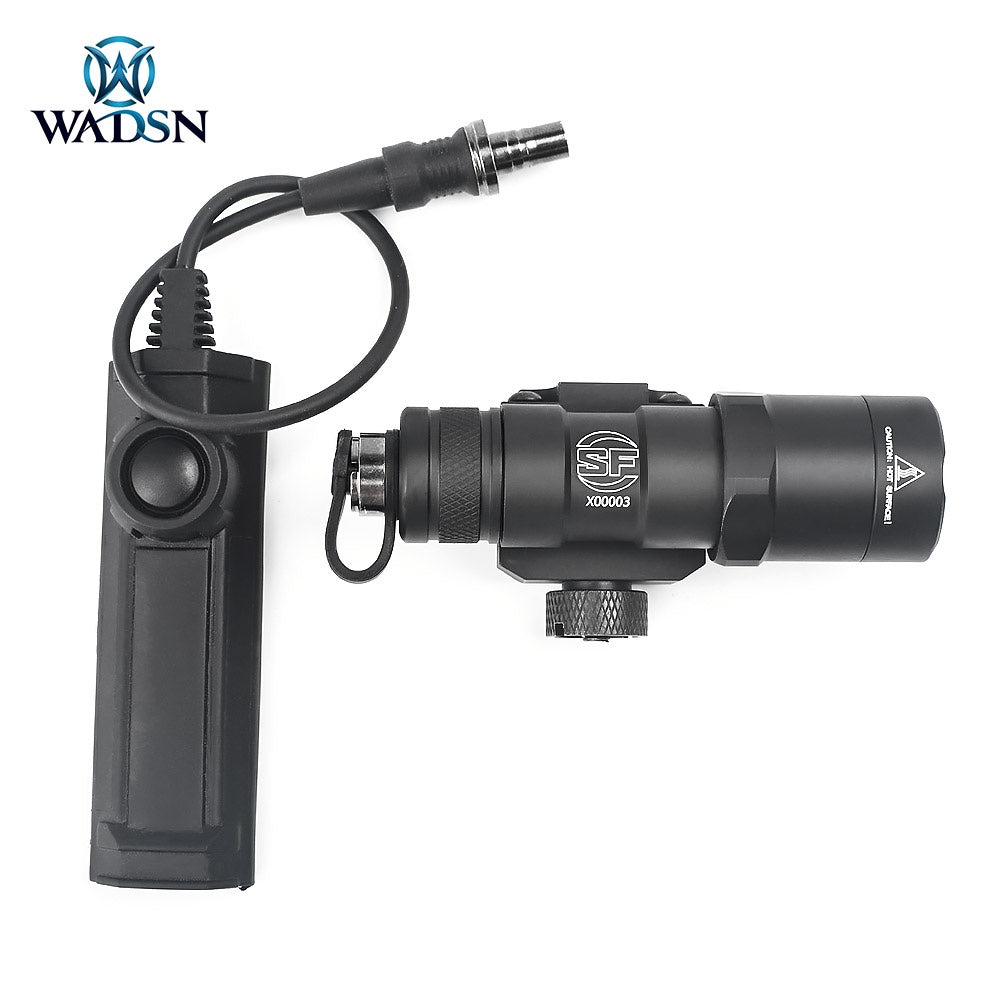WADSN SF M300B Mini Scout Light w/Dual Function Tape Switch - BLK