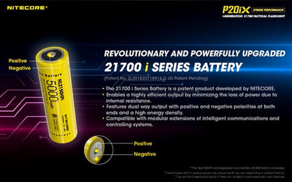 Nitecore i-Generation 21700 Tactical Flashlight - P20iX
