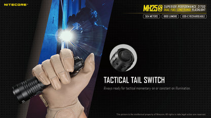 Nitecore Dual Fuel Long Range Flashlight - MH25S