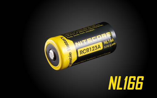 Nitecore CR123A High Discharge Rechargeable Battery NL166