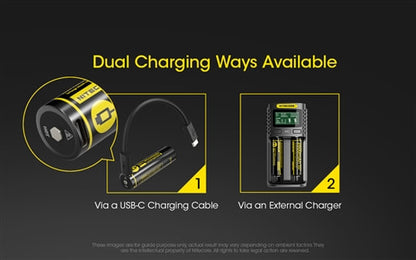 Nitecore 18650 2600mAh USB-C Battery NL1826R