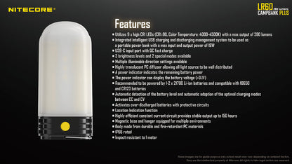 Nitecore Campbank Plus - LR60