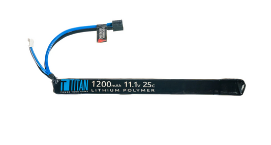 Titan 1200mAh 11.1v AK Style Stick T-Plug (Deans)