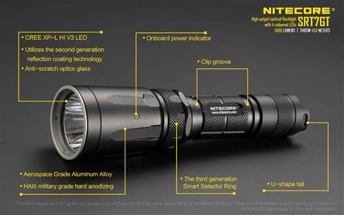 Nitecore SRT7GT Variable Tactical LED Light