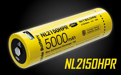 Nitecore High Drain USB-C Rechargeable Battery - NL2150HPR