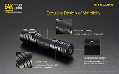 Nitecore 21700 Compact EDC Flashlight - E4K