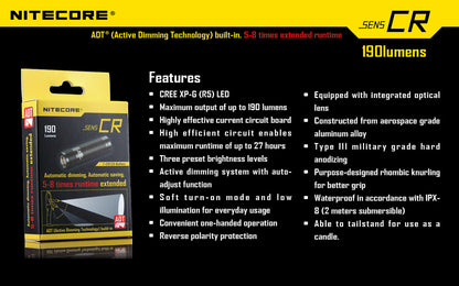 Nitecore Sens CR Flashlight