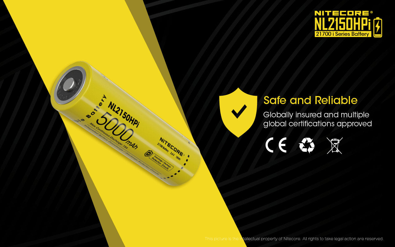 Nitecore High Drain 21700 i Series Battery - NL2150HPi