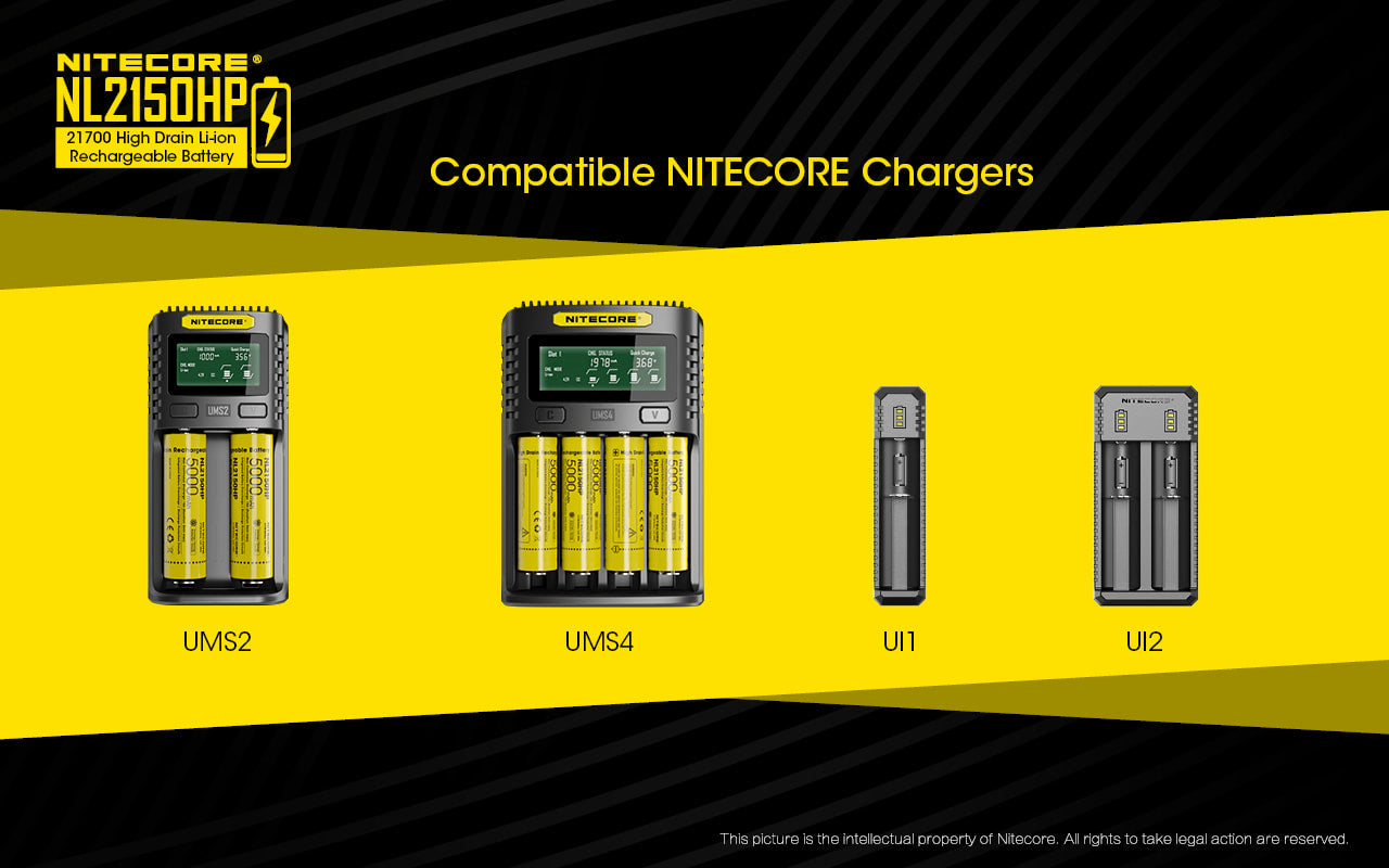 Nitecore 5000mAh Rechargeable Battery - NL2150HP