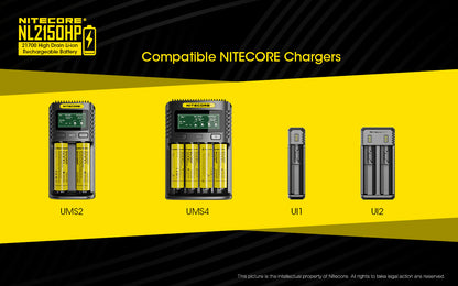 Nitecore 5000mAh Rechargeable Battery - NL2150HP